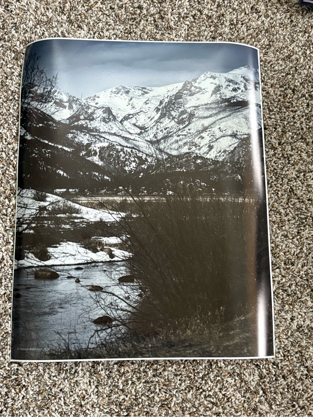 16 x 20 wall art - mountain photograph - Rocky Mountain NP- Moraine park
